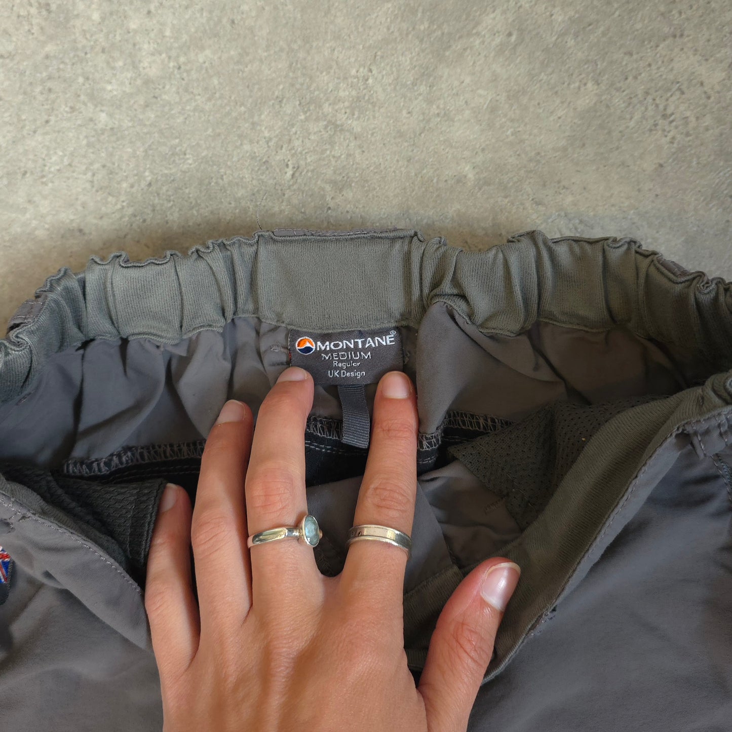Montane terra pants in grey and black - 26x32