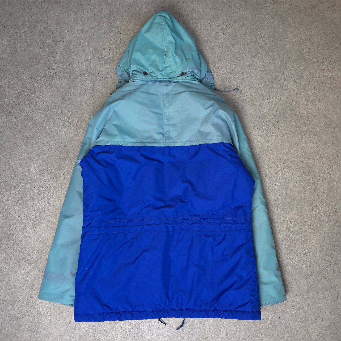 vintage berghaus serac quilted jacket in blue - size large