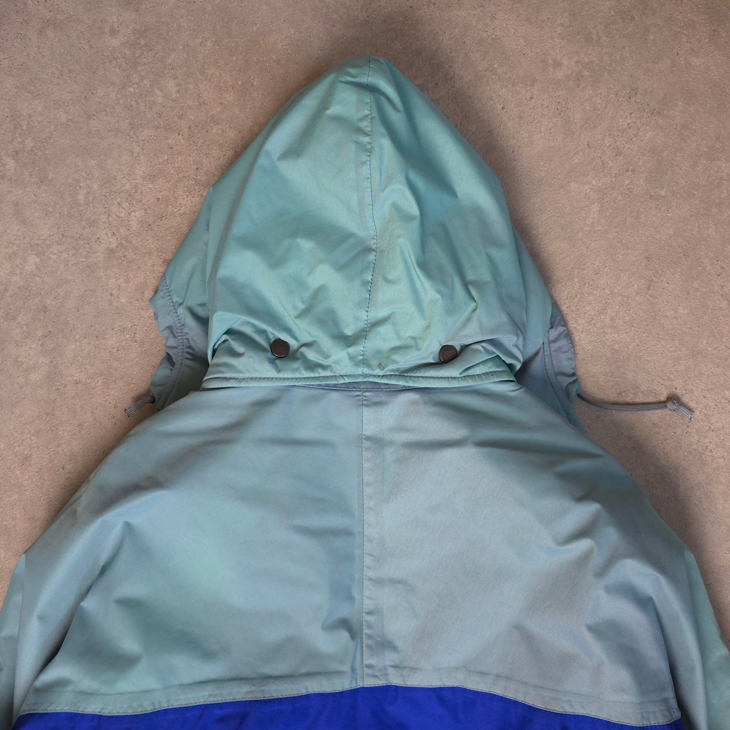 vintage berghaus serac quilted jacket in blue - size large