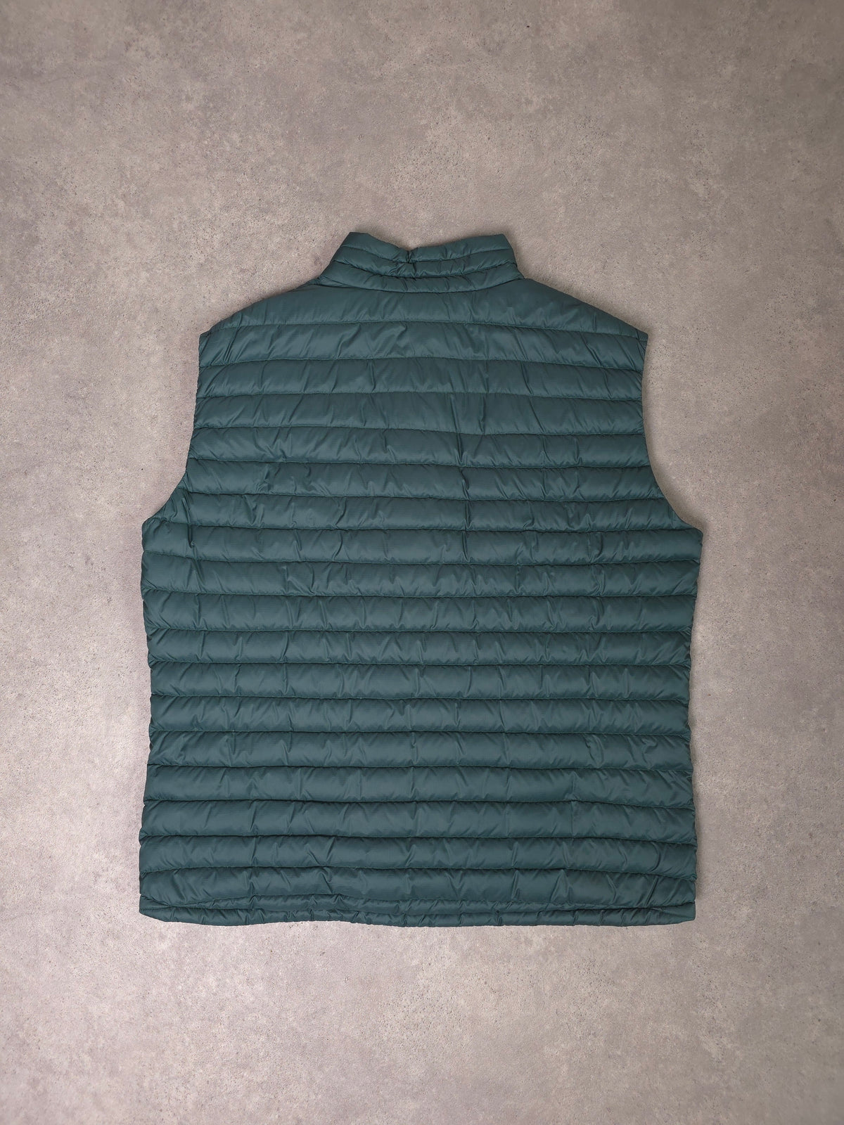 Rab microlight vest down filled puffer gilet in green - XXL