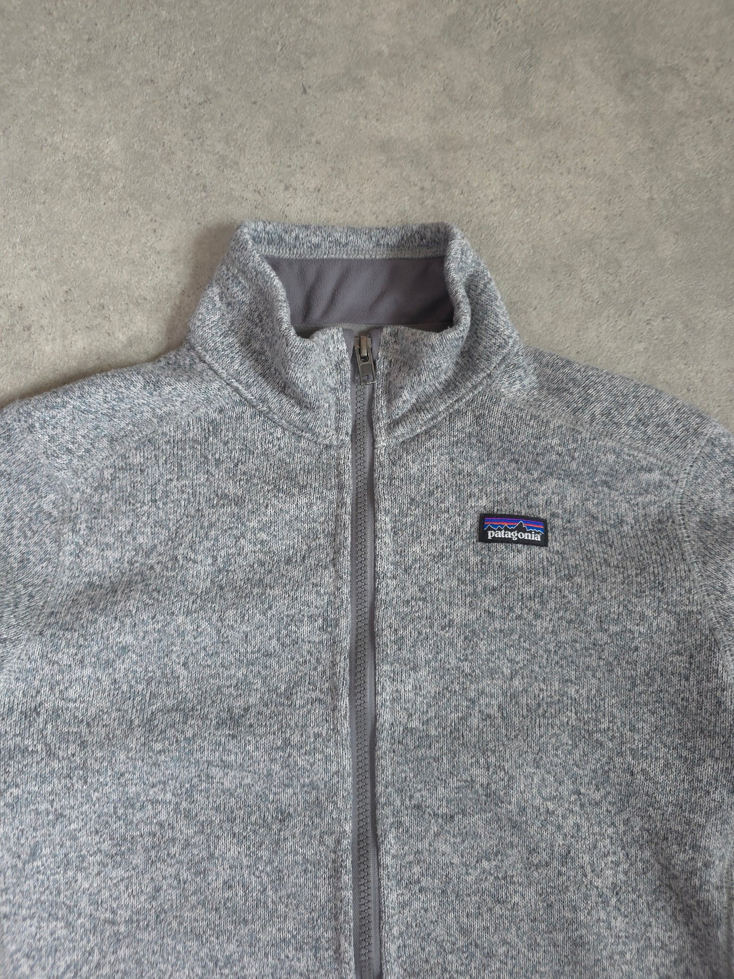 Patagonia better sweater full zip fleece in grey - women's large
