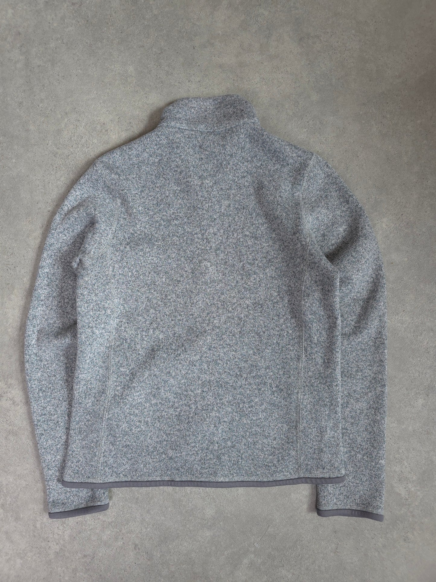 Patagonia better sweater full zip fleece in grey - women's large