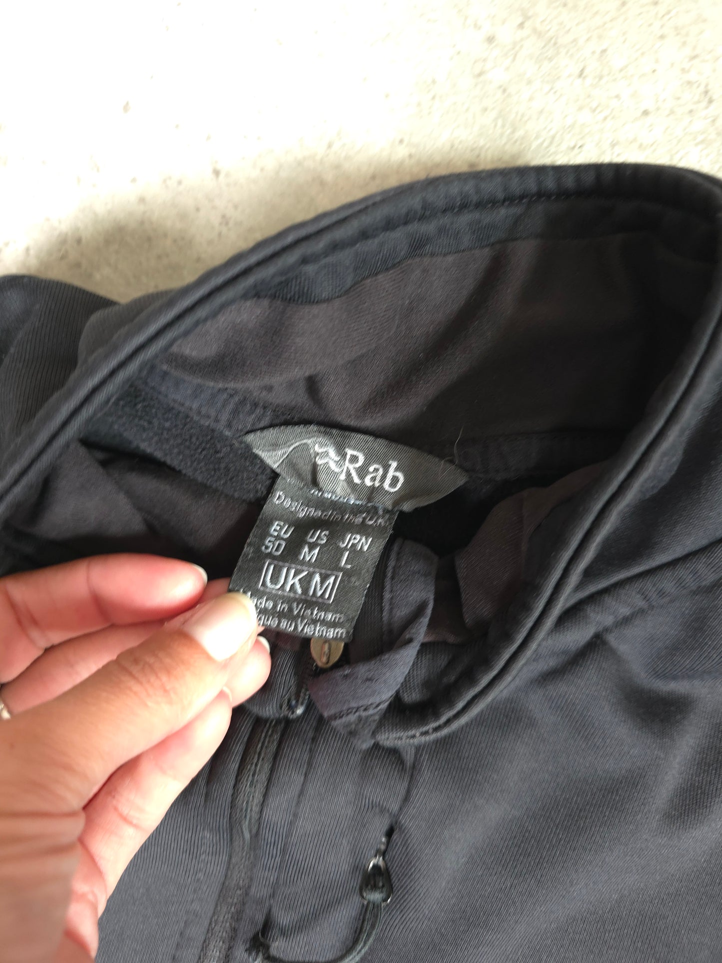 vintage Rab 1/4 zip polartec power stretch pull on fleece in black - XS