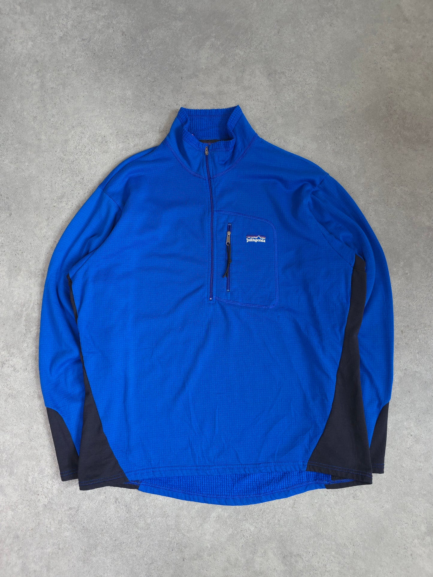 vintage 90s patagonia regulator R1 made in USA fleece in blue - XL