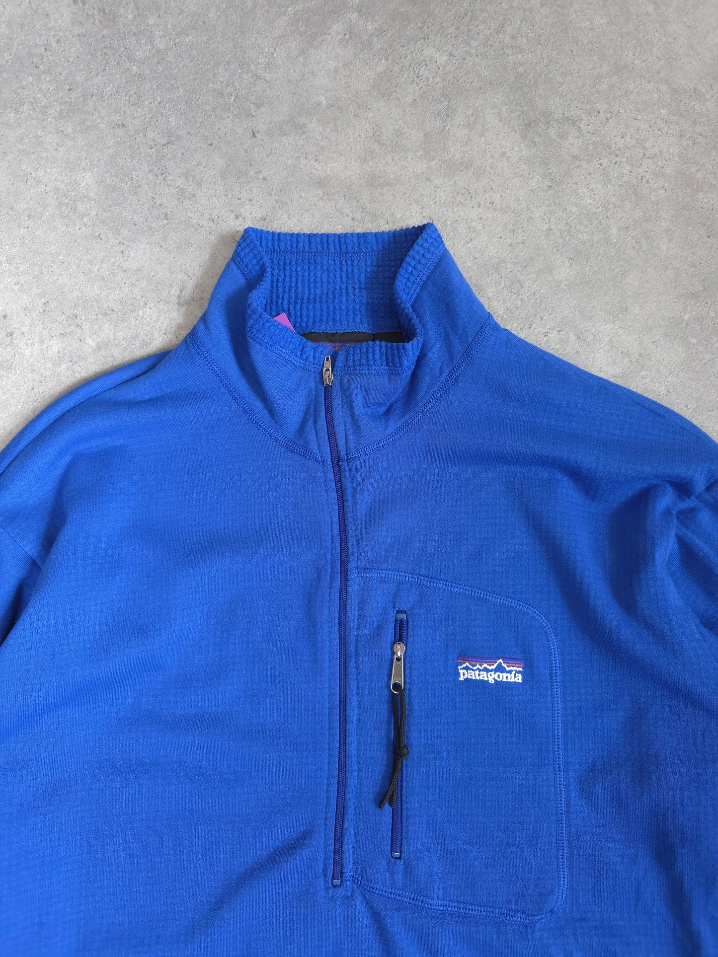 vintage 90s patagonia regulator R1 made in USA fleece in blue - XL