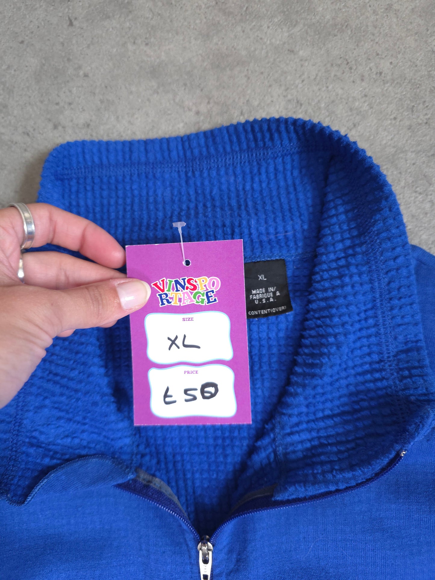 vintage 90s patagonia regulator R1 made in USA fleece in blue - XL