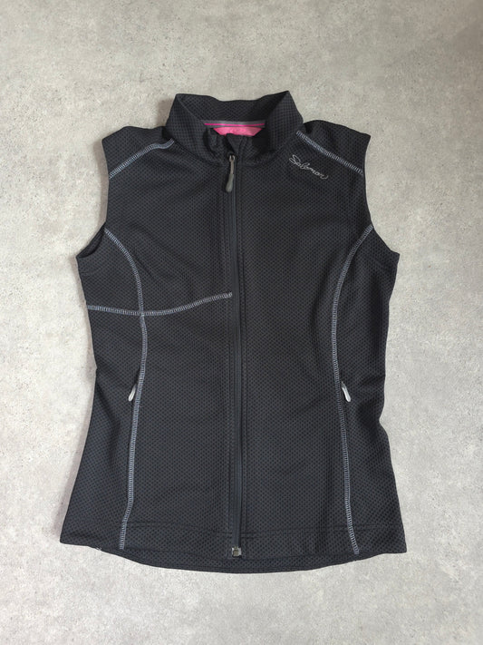salomon active running vest in black - women's small