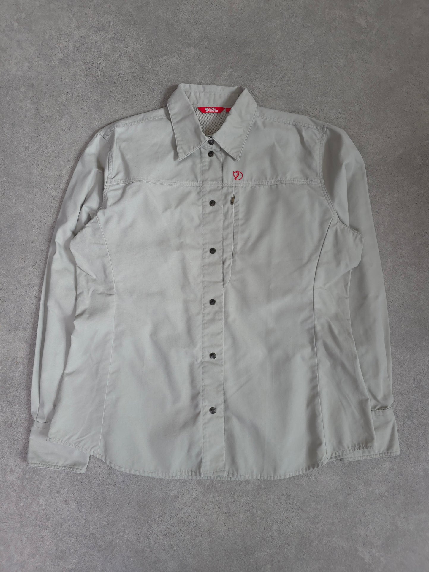 Women's Fjallraven long sleeve shirt in grey - women's large