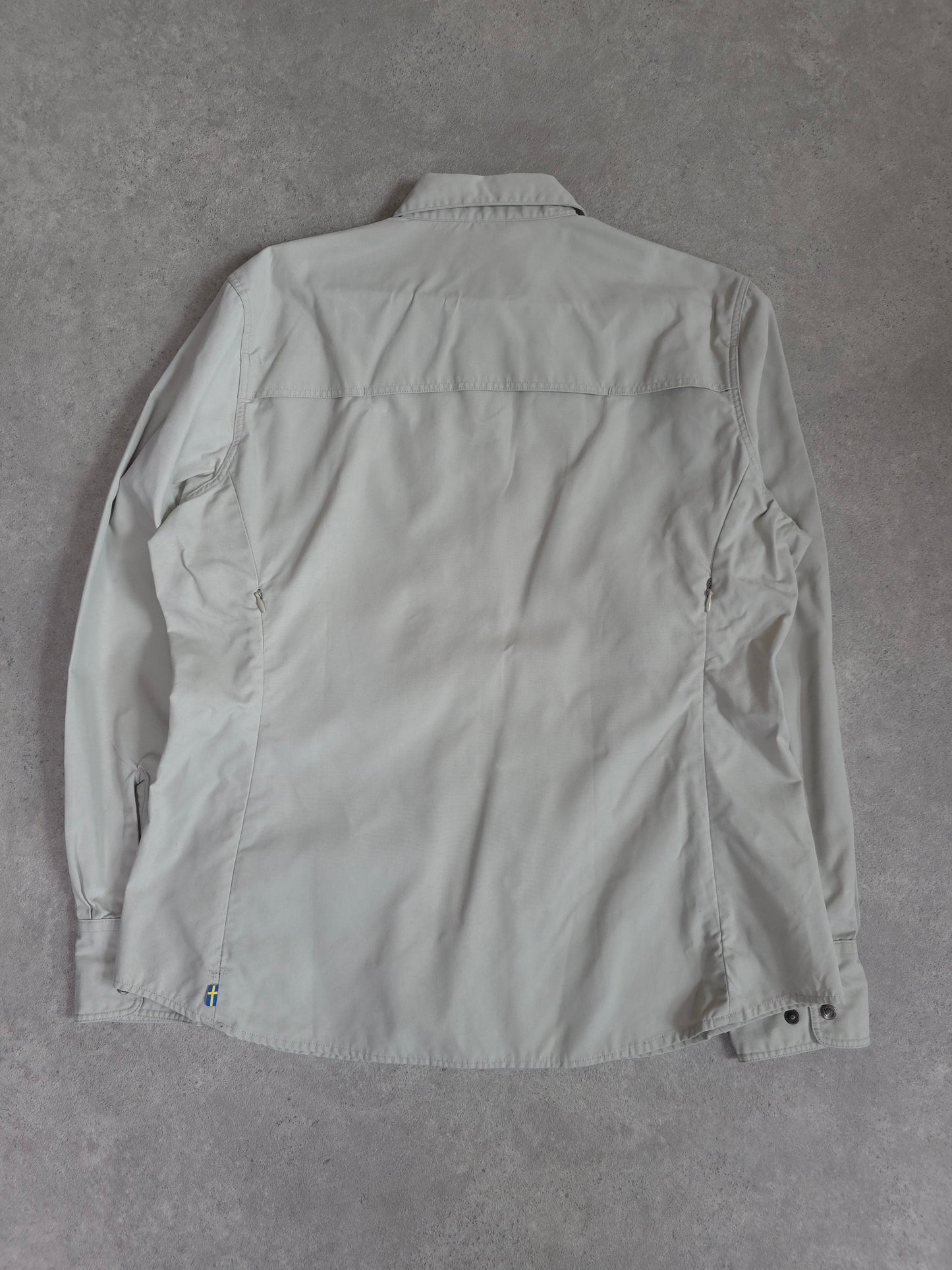 Women's Fjallraven long sleeve shirt in grey - women's large