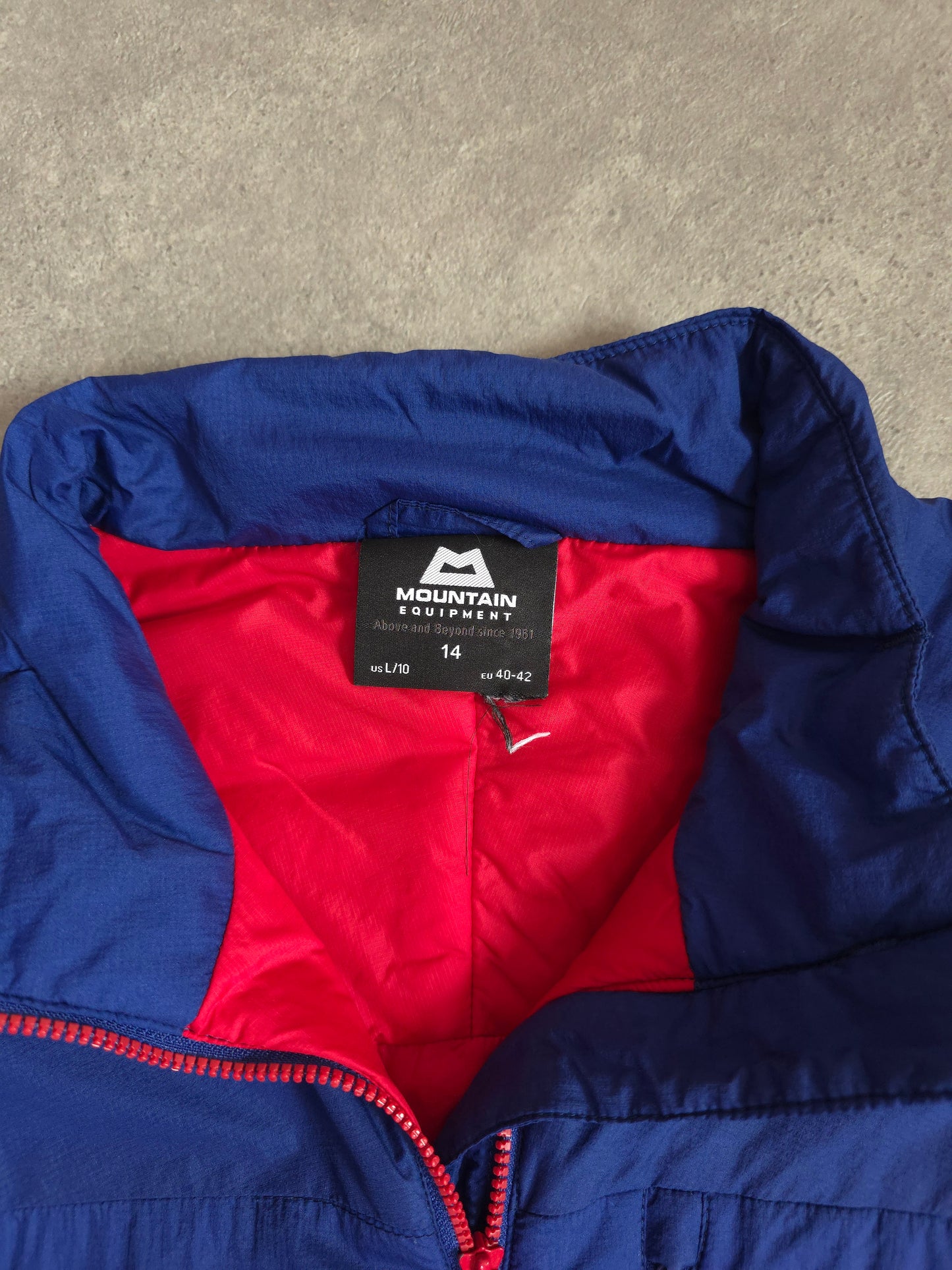 Mountain equipment compressor jacket in blue - women's UK14
