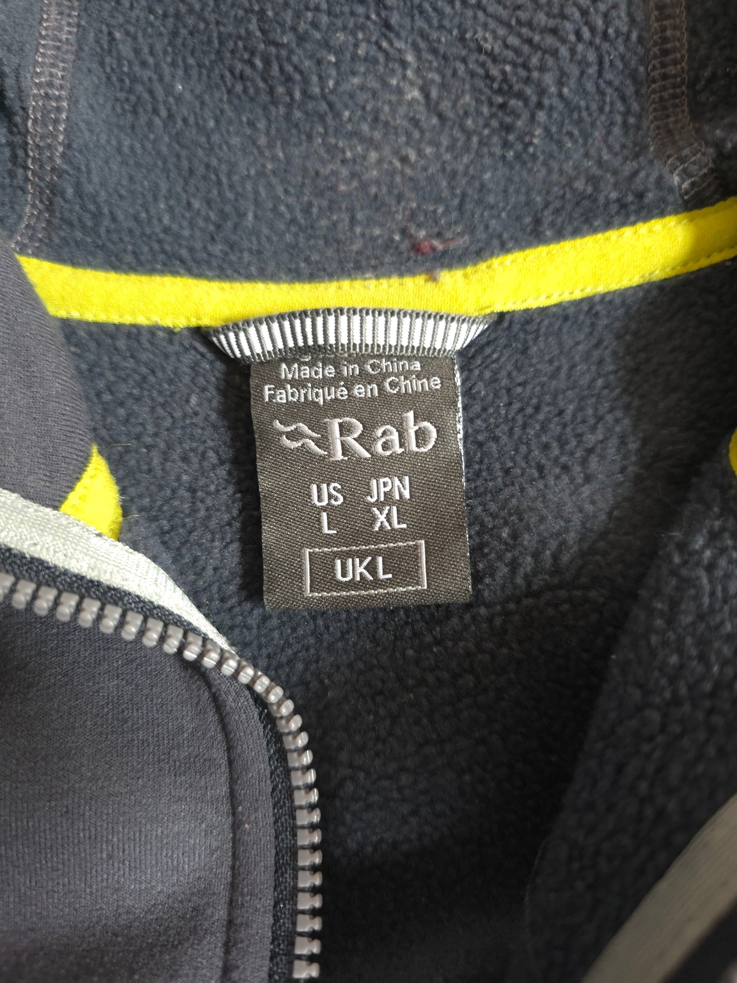Rab power stretch pro jacket fleece in grey - women's large