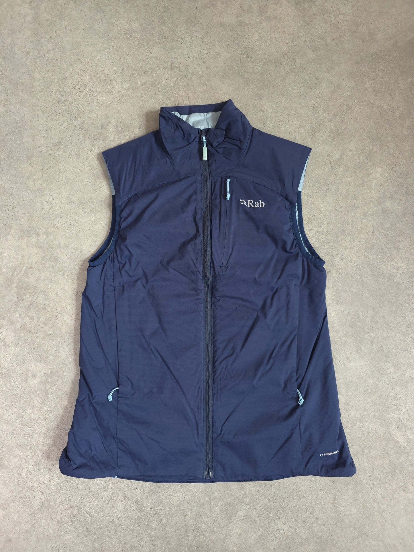 Women's Rab primaloft Xenair vest gilet in blue - UK 10