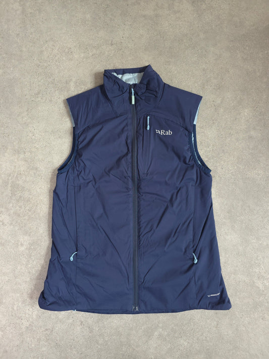 Women's Rab primaloft Xenair vest gilet in blue - UK 10