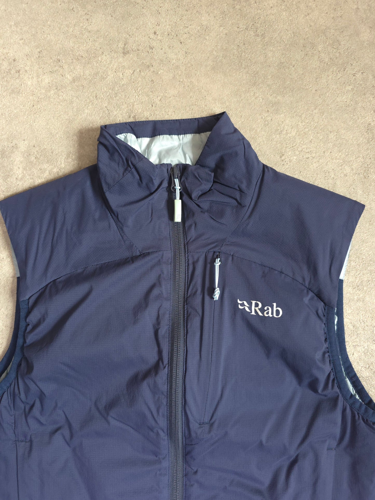 Women's Rab primaloft Xenair vest gilet in blue - UK 10