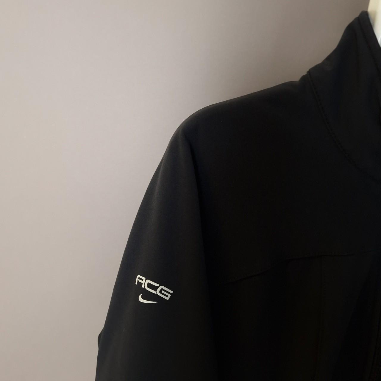 Vintage Nike ACG soft shell jacket in black - women's L/XL