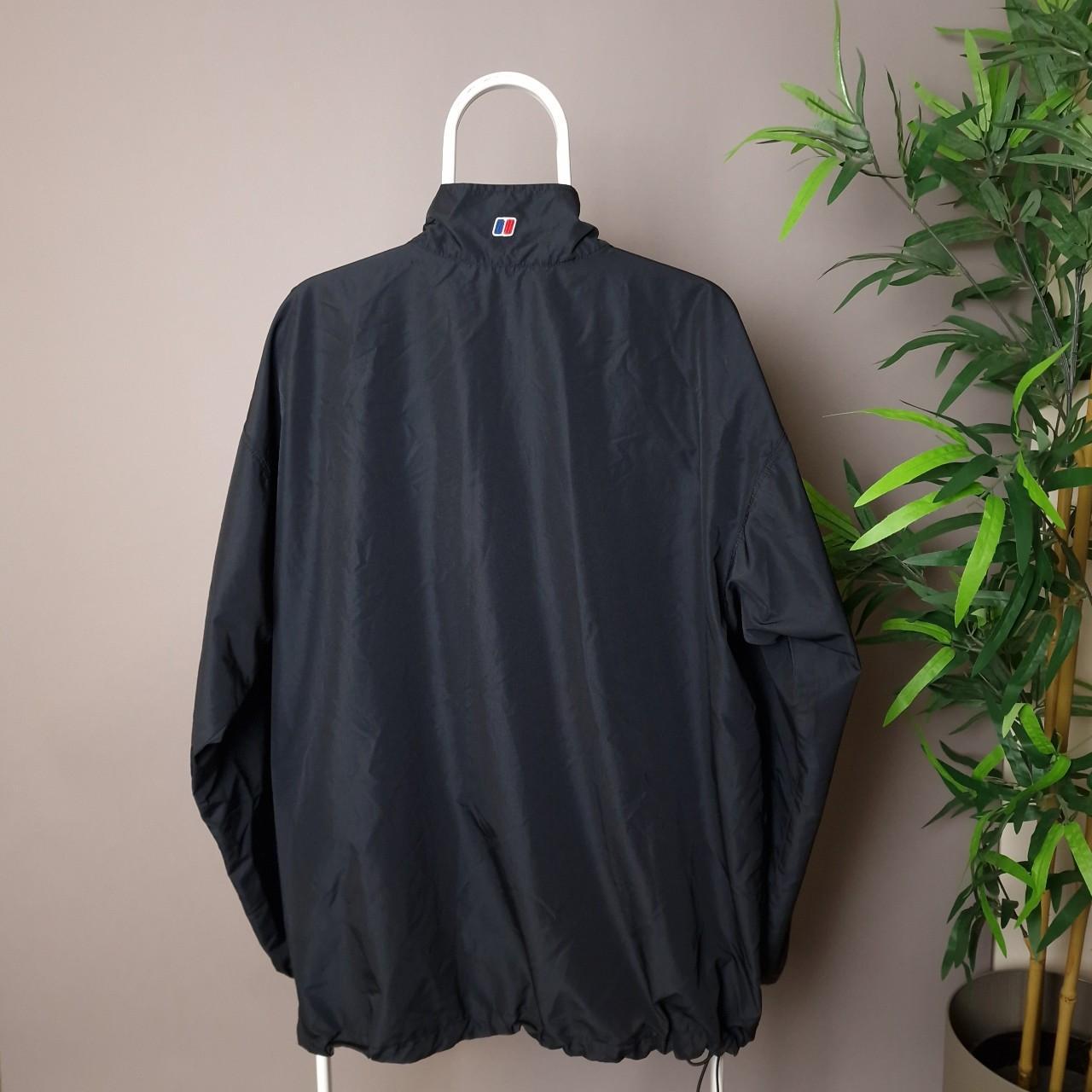 Berghaus 1/4 zip windshell jacket in black - XXL