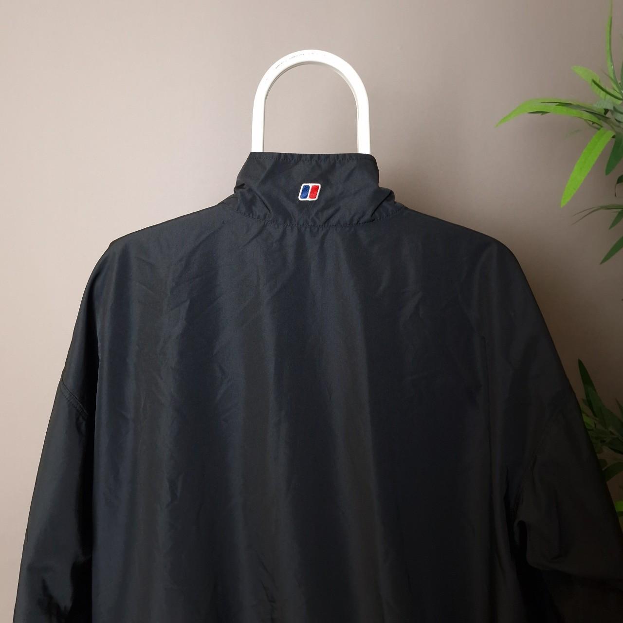 Berghaus 1/4 zip windshell jacket in black - XXL