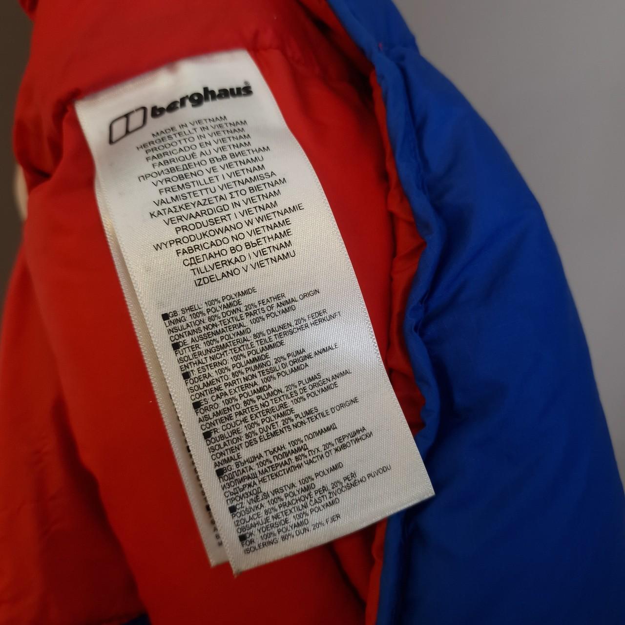 Berghaus 600 hydrodown fill jacket in blue - XXL