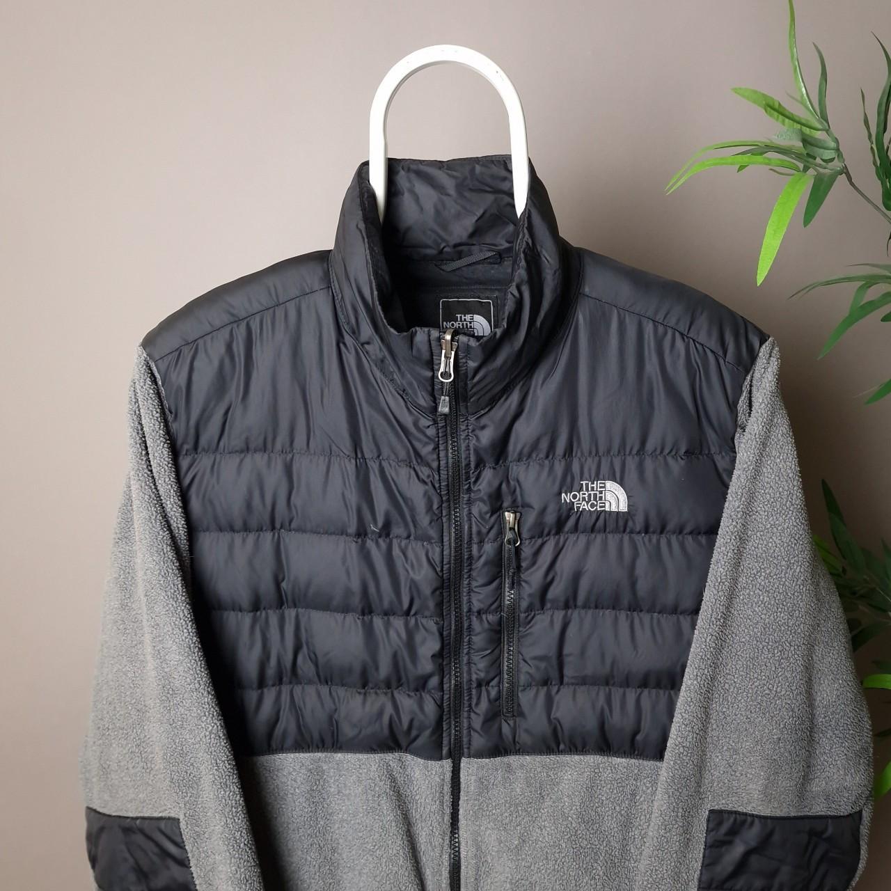 The North face denali puffer fleece in grey - large
