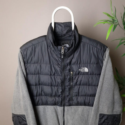 The North face denali puffer fleece in grey - large