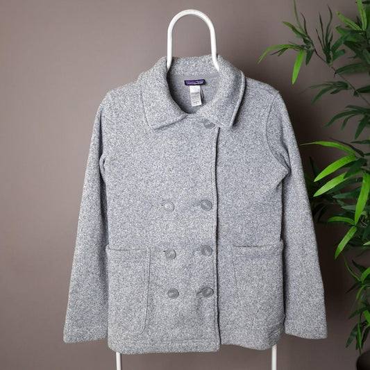 Patagonia Better sweater peacoat cardigan in grey - women's medium