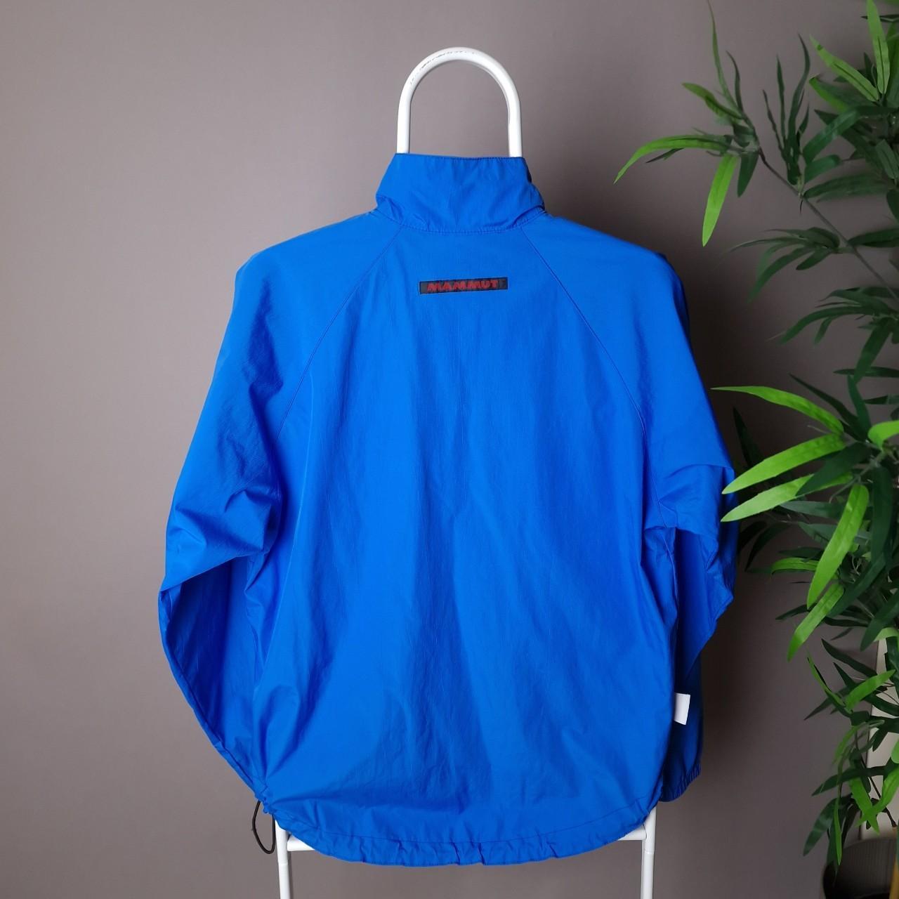 Vintage Mammut windshell 1/4 zip jacket in blue - small