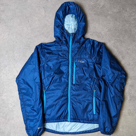 Women's Rab pimaloft Xenon X hoodie in blue