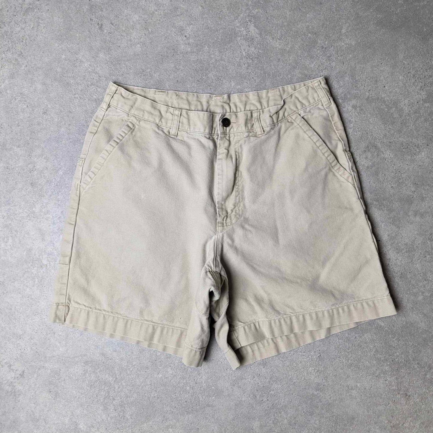 Vintage Patagonia organic cotton shorts in beige - W34"
