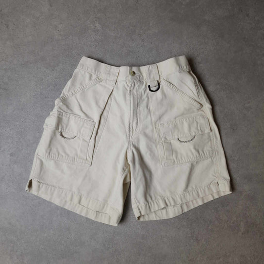 Vintage Columbia PFG cargo shorts in cream - small