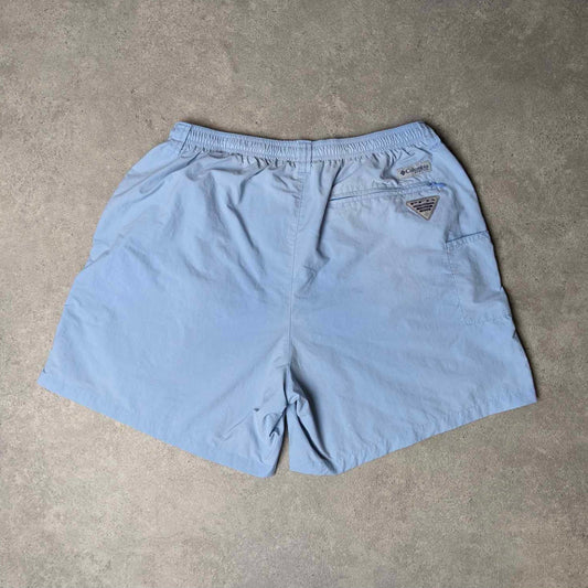 Columbia PFG shorts in baby blue - large