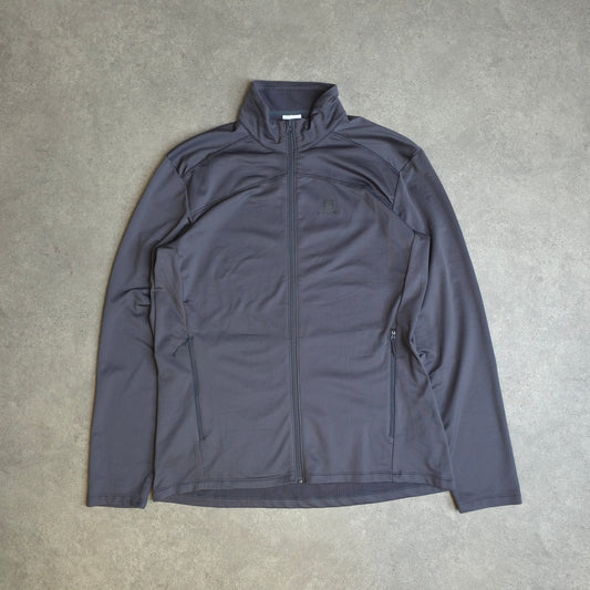 Salmon zip up fleece in grey - XL