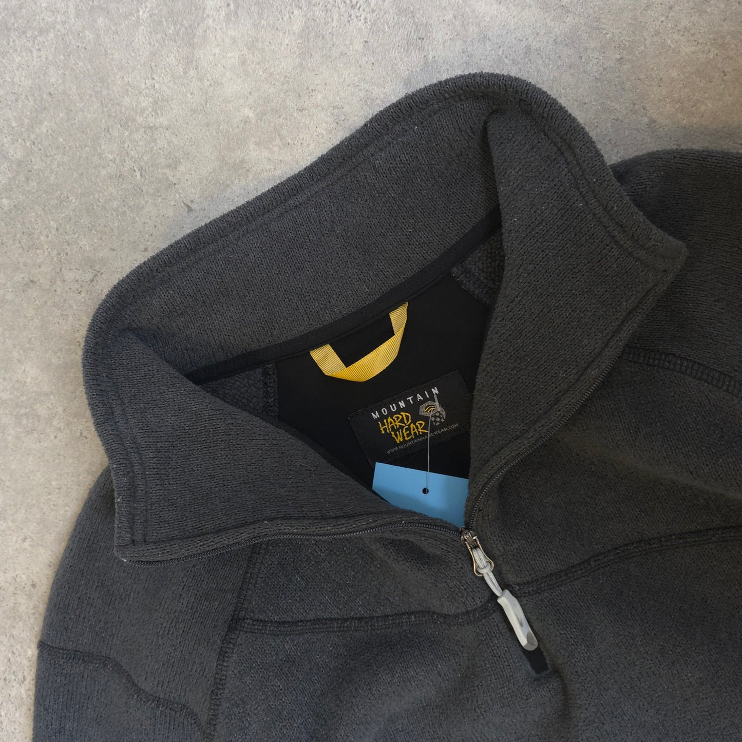 Mountain Hardwear polartec 1/4 zip fleece in grey - women's large