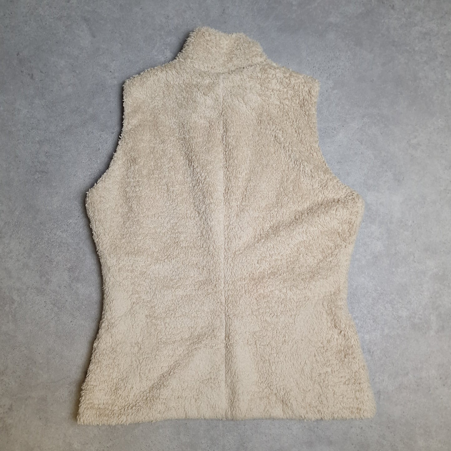 Patagonia reversible fluffy gilet in cream - women's XL