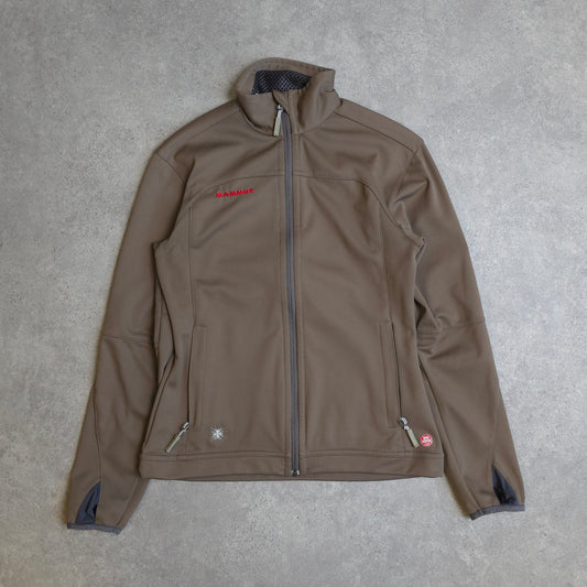 Mammut soft shell jacket in brown - women's small