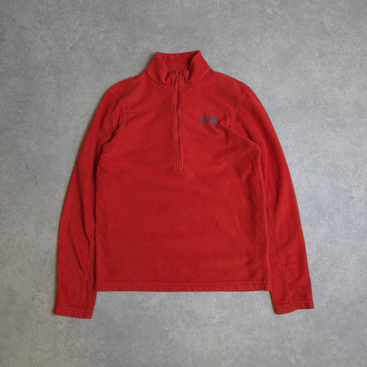 Mountain Hardwear 1/4 zip fleece in orange - small