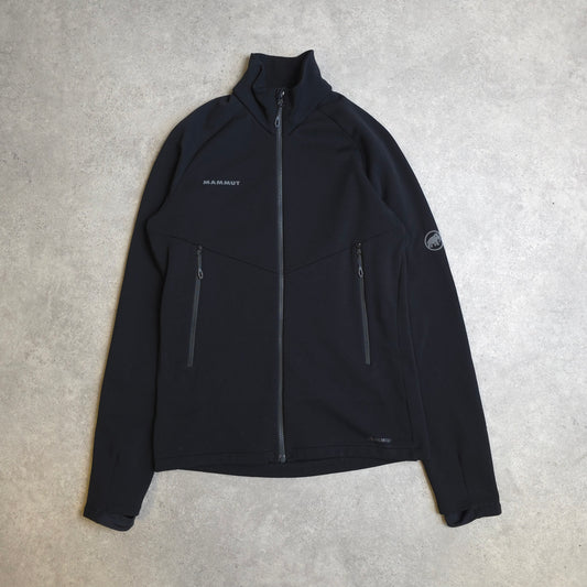 Mammut polartec zip up fleece in black - medium