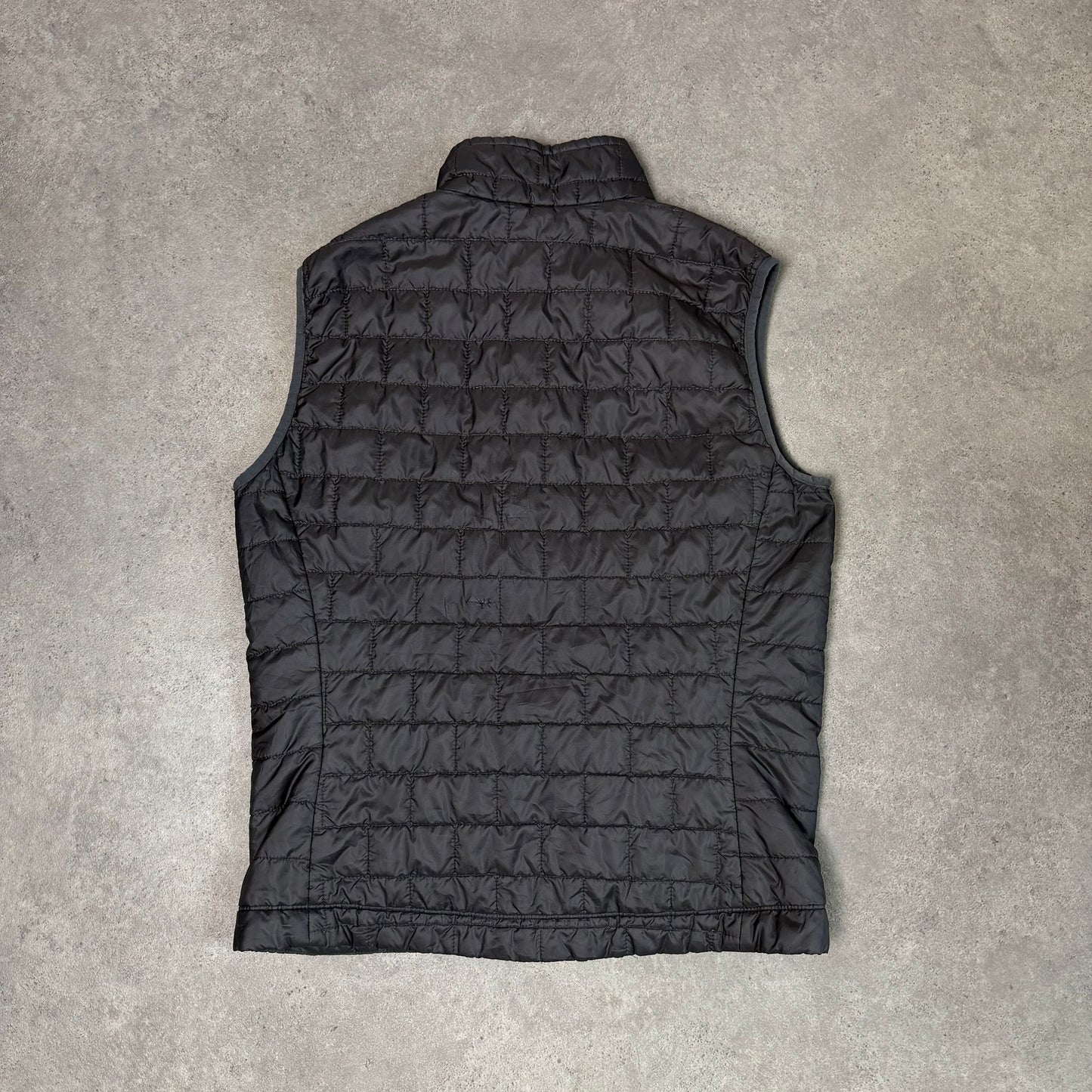 Patagonia nano puff gilet vest body warmer in dark grey - medium