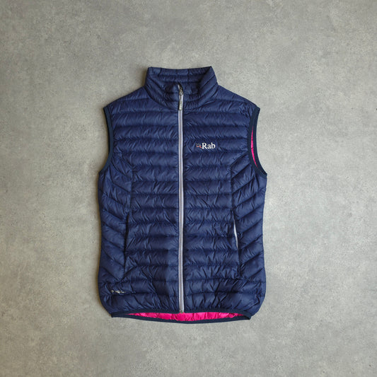 Rab microlight down filled vest in blue - UK 8