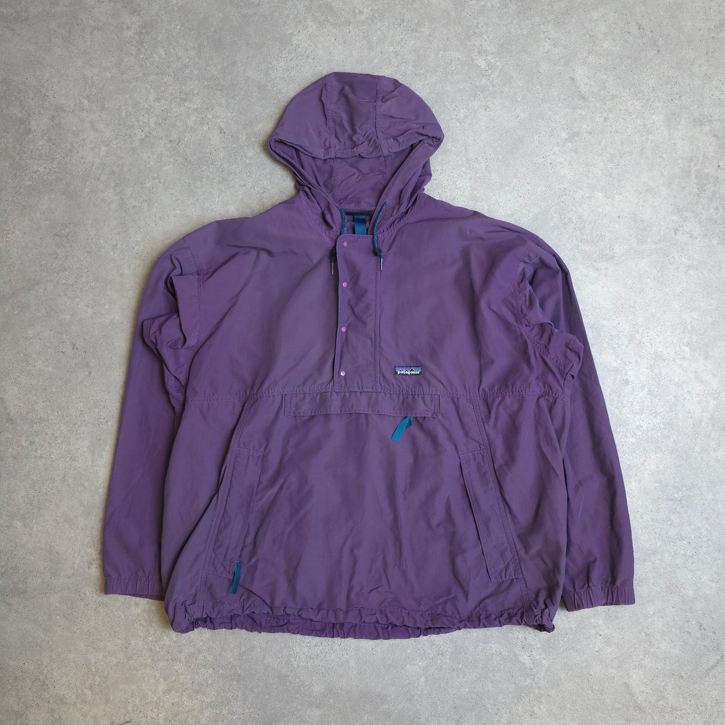 90's Patagonia pullover jacket in purple - XL