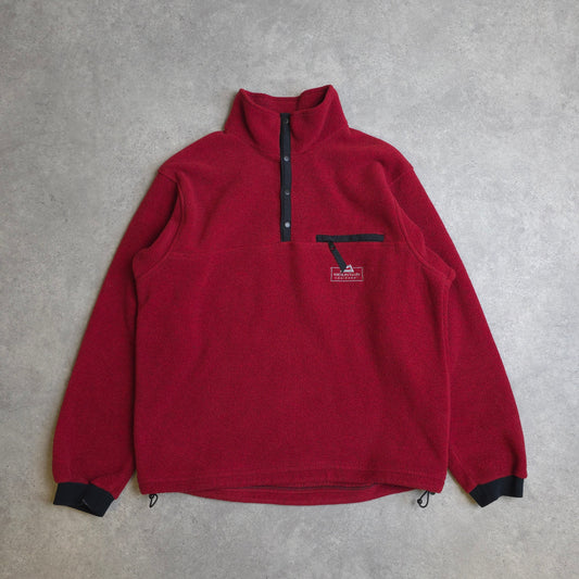 90's Mountain Equipment button up fleece in red - large